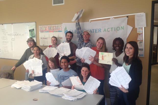 California Staff in 2015 showing 16000 actions delivered for fracking moratorium