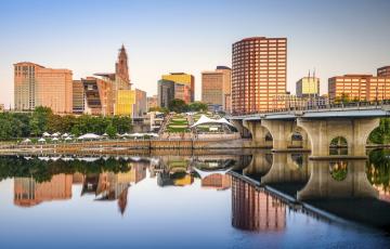 Hartford skyline and Connecticut River. Hartford skyline and Connecticut River. Photo credit: Sean Pavone / iStock Hartford skyline and Connecticut River. Photo credit: Sean Pavone / iStock